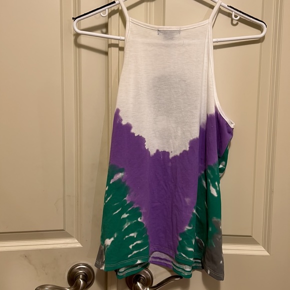 NWT Tie-Dye Yin-Yang High Neck Girls Tank Top - Picture 9 of 9